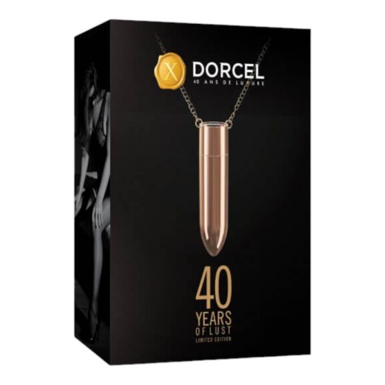 Dorcel - dobíjecí, vodotěsný vibrační náhrdelník (růžově zlatý)