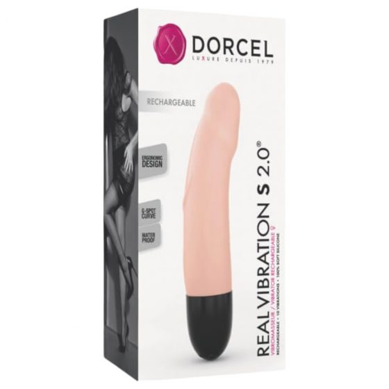 Dorcel Real Vibration S 2.0 - nabíjecí vibrátor (přírodní barva)