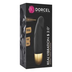   Dorcel Real Vibration S 2.0 - nabíjecí vibrátor (černo-zlatý)