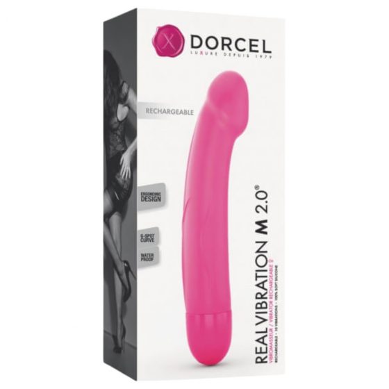 Dorcel Real Vibration M 2.0 - nabíjecí vibrátor (růžový)