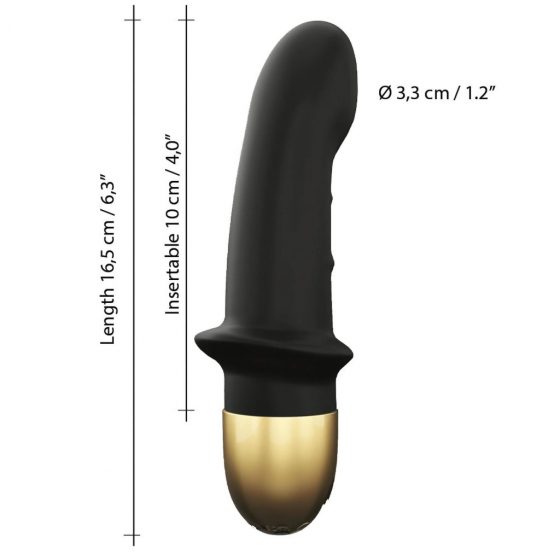 Dorcel Mini Lover 2.0 - dobíjecí vibrátor pro bod G (černo-zlatý)