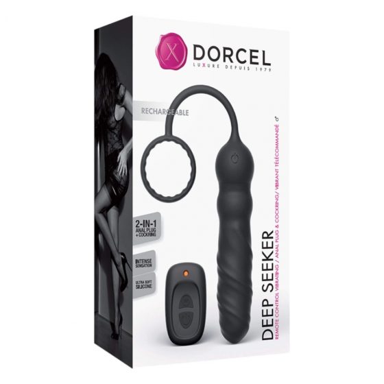 Dorcel Deep Seeker - bezdrátový anální vibrátor s rádiem (černý)