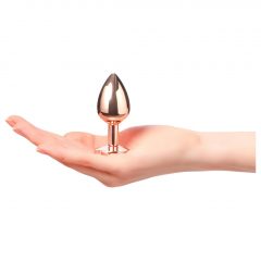   Dorcel Diamond Plug S - hliníkové anální dildo - malé (rosegold)