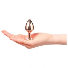   Dorcel Diamond Plug S - hliníkový anální kolík - malý (růžovo-zlatý)