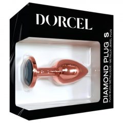   Dorcel Diamond Plug S - hliníkové anální dildo - malé (rosegold)