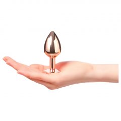   Dorcel Diamond Plug M - hliníkové anální dildo - střední (rosegold)