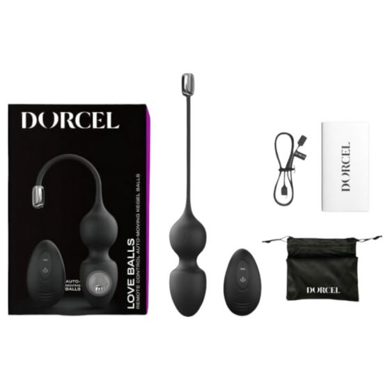 Dorcel Love Balls -nabíjecí magnetické venušiné kuličky (černe)