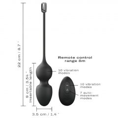   Dorcel Love Balls -nabíjecí magnetické venušiné kuličky (černe)