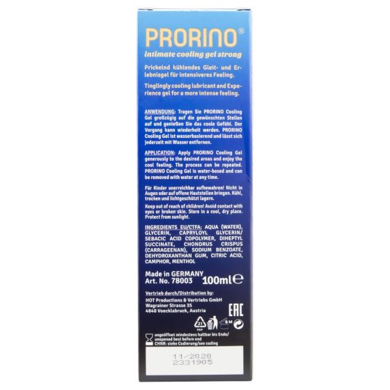 HOT Prorino - silný chladivý intimní krém pro muže (100 ml)