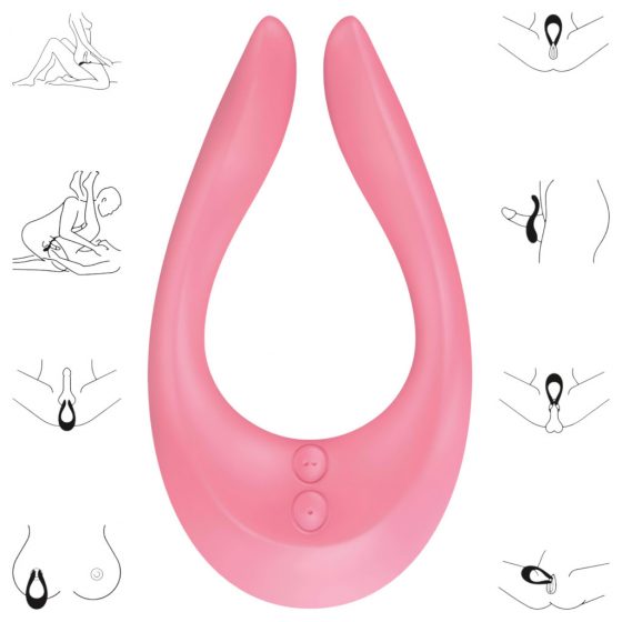 Satisfyer Endless Joy - nabíjecí párový vibrátor (růžový)