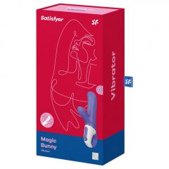   Satisfyer Magic Bunny - vodotěsný, nabíjecí vibrátor s ramínkem na klitoris (modrý)