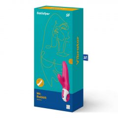   Satisfyer Mr. Rabbit - vodotěsný, nabíjecí vibrátor s ramínkem na klitoris (růžový)