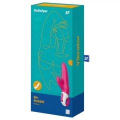   Satisfyer Mr. Rabbit - vodotěsný, nabíjecí vibrátor s ramínkem na klitoris (růžový)