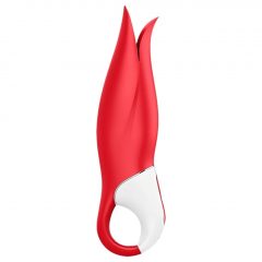   Satisfyer Power Flower - akumulátorový, vodotěsný vibrátor (červený)