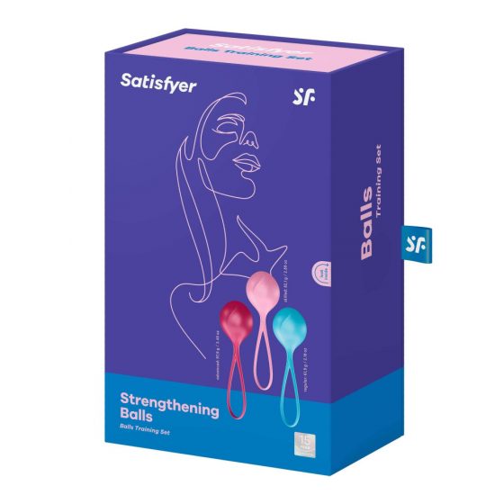 Satisfyer Strengthening Balls - jednoduché venušiny kuličky (3 dílná souprava)