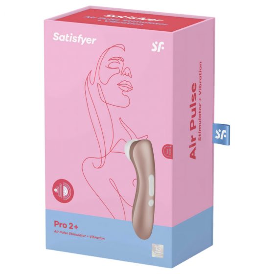 Satisfyer Pro 2+ - nabíjecí stimulátor na klitoris (hnědý)