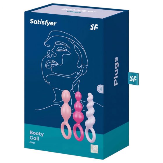 Satisfyer Booty Call - sada análních dild - barevná (3 dílná)