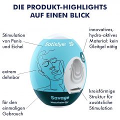 Satisfyer Egg Savage - masturbační vajíčko (1ks)