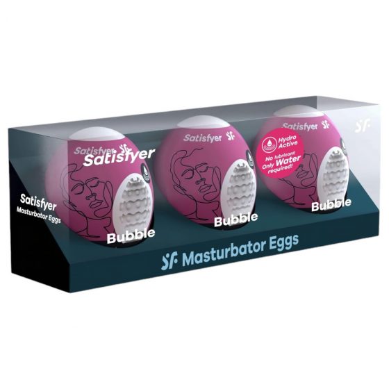 Satisfyer Egg Bubble - masturbační vajíčka sada (3 ks)