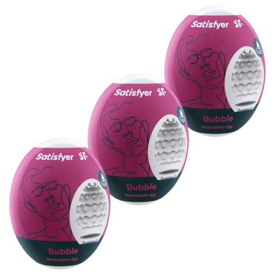 Satisfyer Egg Bubble - masturbační vajíčka sada (3 ks)