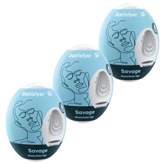 Satisfyer Egg Savage - masturbační vajíčka set (3 ks)