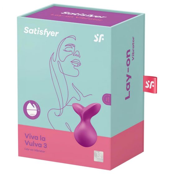 / Satisfyer Viva la Vulva 3 - akumulátorový, vodotěsný vibrační stimulátor klitorisu (fialový)