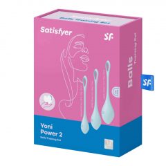   Satisfyer Yoni Power 1 - sada venušiných kuliček - modrá (3 kusové)