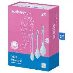   Satisfyer Yoni Power 1 - sada venušiných kuliček - modrá (3 kusové)