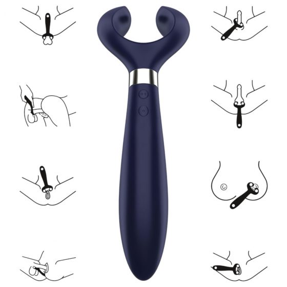 Satisfyer Endless Fun- nabíjecí vodotěsný párový vibrátor (modrý)