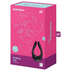   Satisfyer Endless Joy - akumulátorový, vodotěsný párový vibrátor (černý)