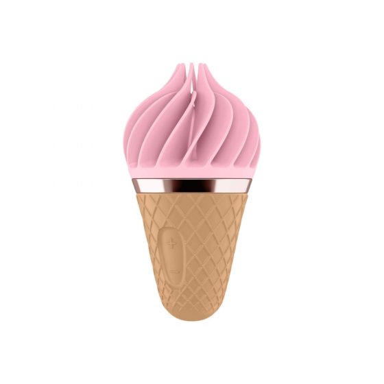 Satisfyer Sweet Treat - nabíjecí rotační vibrátor na klitoris (růžový-hnědý)