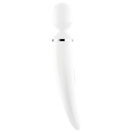 Satisfyer Wand-er Woman - nabíjecí, vodotěsný masážní vibrátor (bílý)