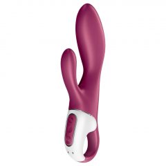   Satisfyer Heated Affair - nabíjecí vibrátor s ohřevem a ramenem na klitoris (červený)