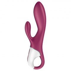   Satisfyer Heated Affair - nabíjecí vibrátor s ohřevem a ramenem na klitoris (červený)