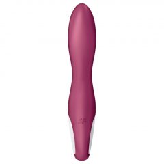   Satisfyer Heated Affair - nabíjecí vibrátor s ohřevem a ramenem na klitoris (červený)