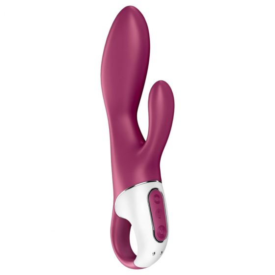 Satisfyer Heated Affair - nabíjecí vibrátor s ohřevem a ramenem na klitoris (červený)