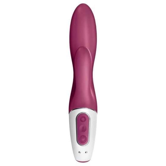 Satisfyer Heated Affair - nabíjecí vibrátor s ohřevem a ramenem na klitoris (červený)