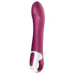   Satisfyer Big Heat - nabíjecí, ohřívající vibrátor na bod G (červený)