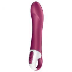   Satisfyer Big Heat - akumulátorový, vyhřívací vibrátor na bod G (červený)