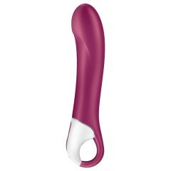   Satisfyer Big Heat - akumulátorový, vyhřívací vibrátor na bod G (červený)