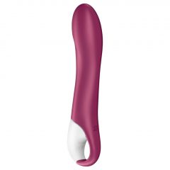   Satisfyer Big Heat - nabíjecí, ohřívající vibrátor na bod G (červený)