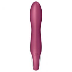   Satisfyer Big Heat - akumulátorový, vyhřívací vibrátor na bod G (červený)