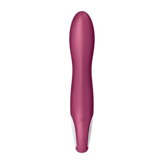 Satisfyer Big Heat - nabíjecí, ohřívající vibrátor na bod G (červený)