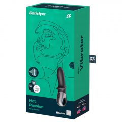   Satisfyer Hot Passion - chytrý, hřejivý anální vibrátor (černý)