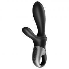   Satisfyer Heat Climax Plus - chytrý, zahřívací, pákový anální vibrátor (černý)