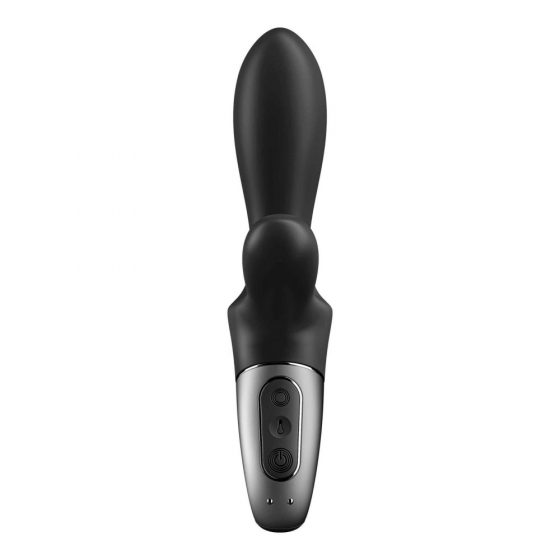 Satisfyer Heat Climax Plus - chytrý, zahřívací, pákový anální vibrátor (černý)