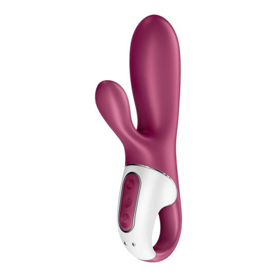 Satisfyer Hot Bunny - inteligentní, topný vibrátor s ramenem na klitoris (červený)