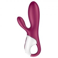   Satisfyer Hot Bunny - inteligentní, topný vibrátor s ramenem na klitoris (červený)