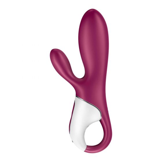 Satisfyer Hot Bunny - inteligentní, topný vibrátor s ramenem na klitoris (červený)