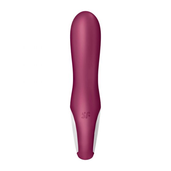 Satisfyer Hot Bunny - inteligentní, topný vibrátor s ramenem na klitoris (červený)